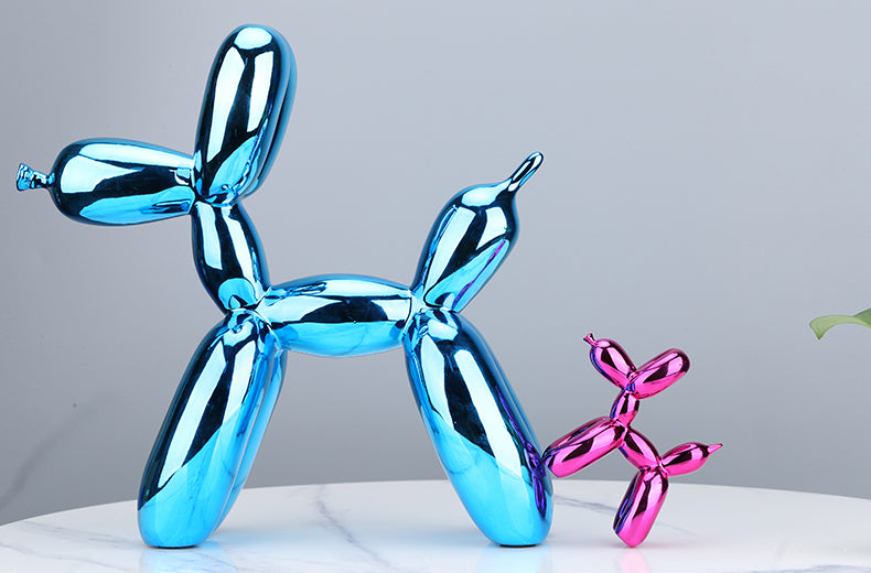 Nordic Resin Balloon Dog Figurines | Bowlift
