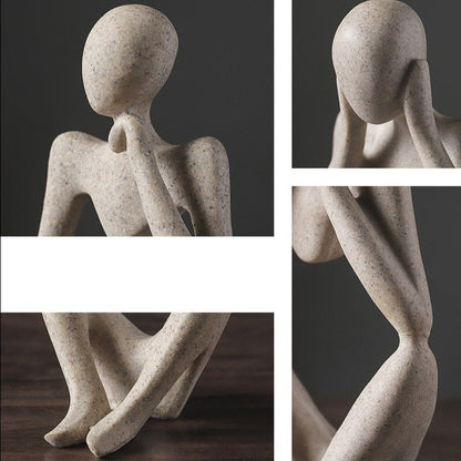 Frendorf | Nordic Abstract Unique Thinker Figurine Home Decor