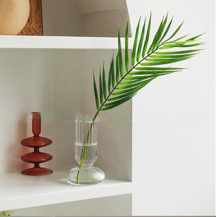 Glass Striped Cylinder Vase | Skanto
