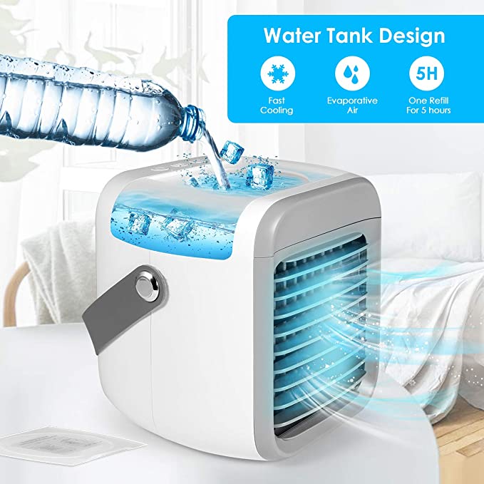 Skanto | Mini Air Cooler with Fast Ventilation, USB Rechargeable