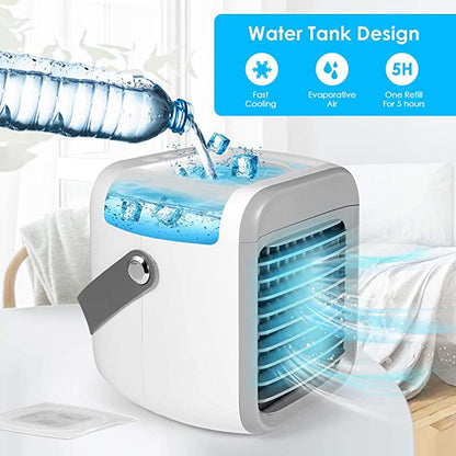Skanto | Mini Air Cooler with Fast Ventilation, USB Rechargeable