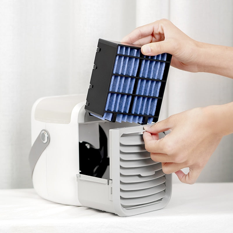 Skanto | Mini Air Cooler with Fast Ventilation, USB Rechargeable
