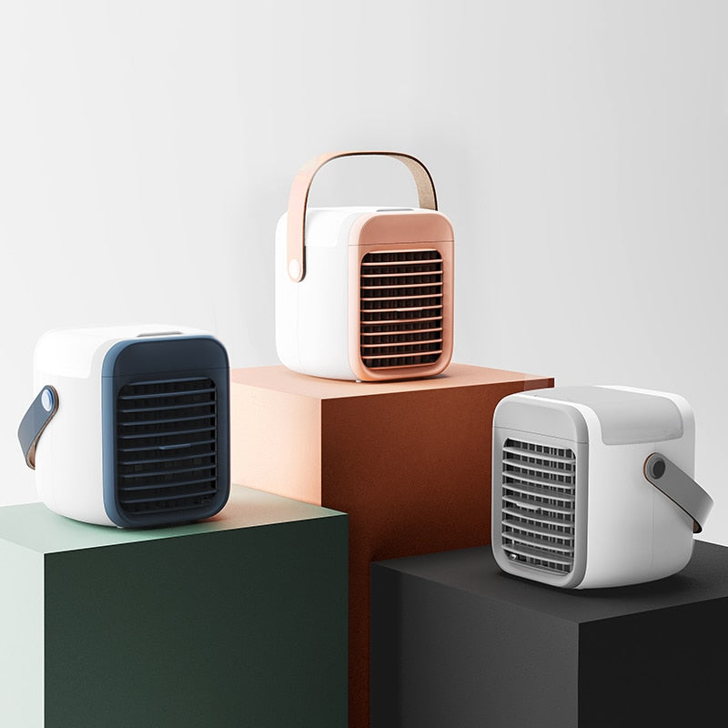 Skanto | Mini Air Cooler with Fast Ventilation, USB Rechargeable