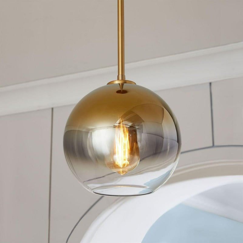 Frendorf | Glass ball pendant light | Modern Brass Design