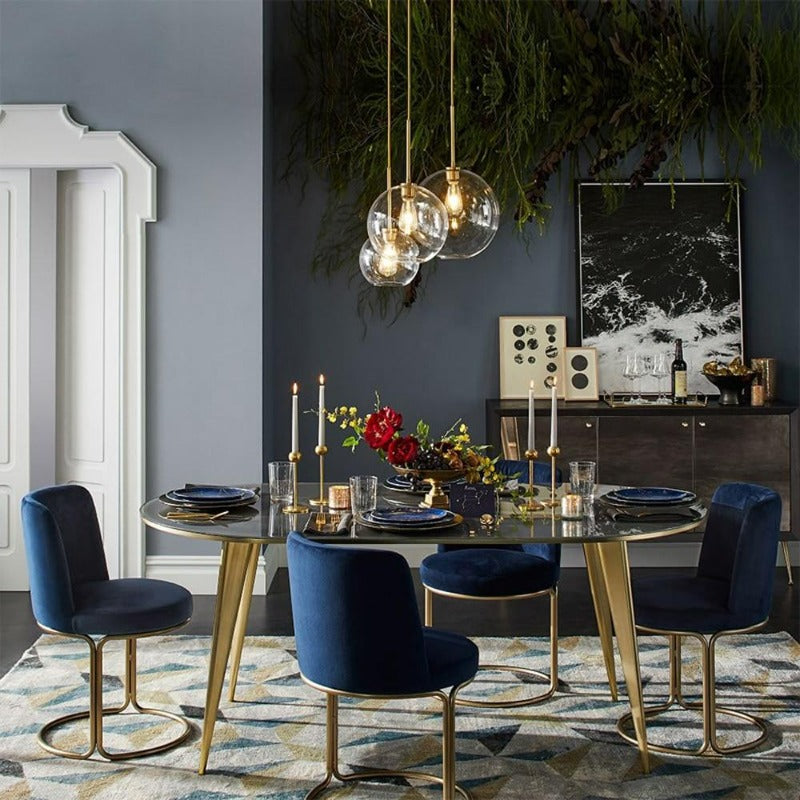 Frendorf | Glass ball pendant light | Modern Brass Design