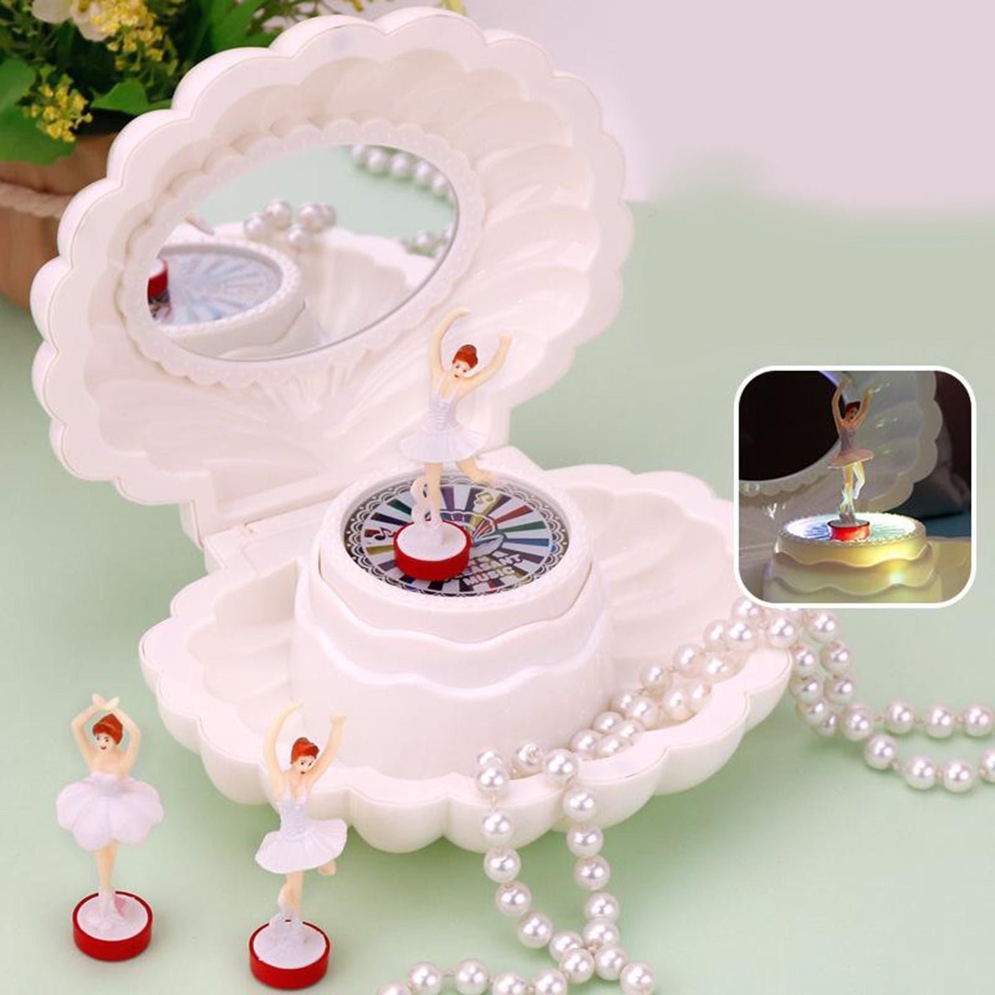 BowLift | Dancing Ballet Shell Music Box