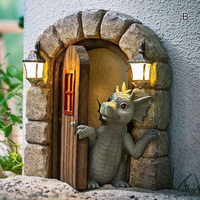 Gorgeous Courtyard Dragon Wall Sculpture | Brehn