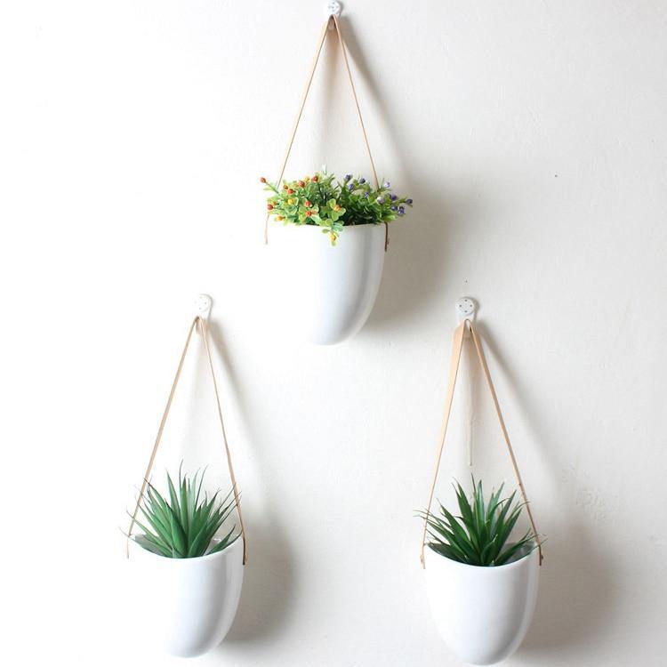 Ceramic Flower Pots Bag Shape | Elegant Plant Stands | Home & Garden Decor