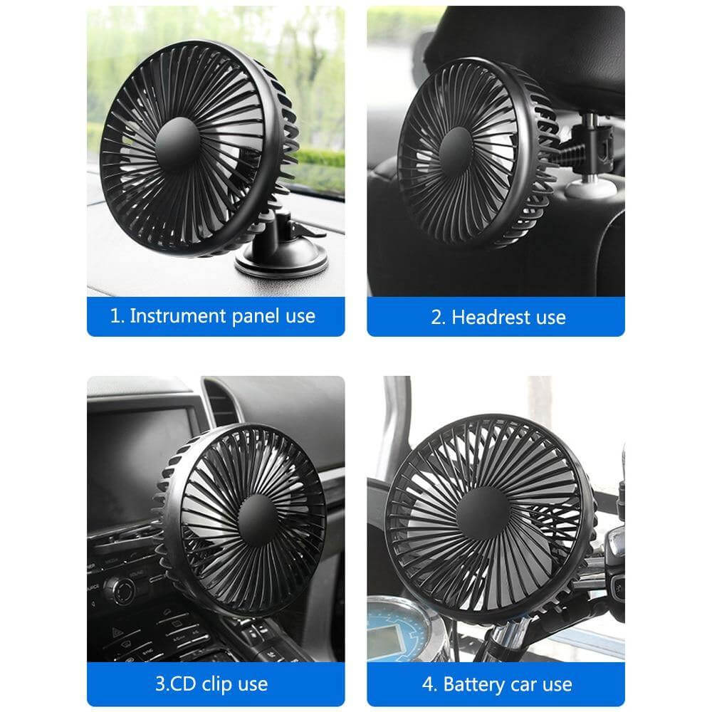 Adjustable Wind Cooling Car Fan | Karnz
