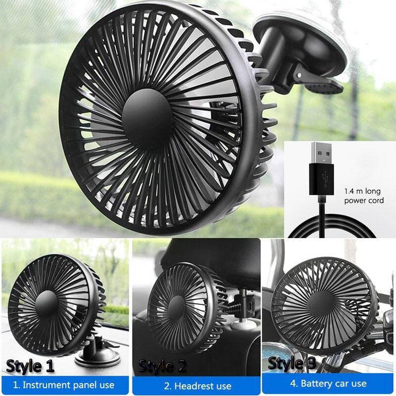 Adjustable Wind Cooling Car Fan | Karnz