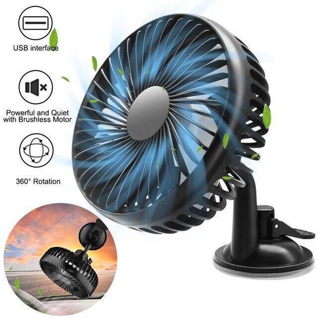 Adjustable Wind Cooling Car Fan | Karnz