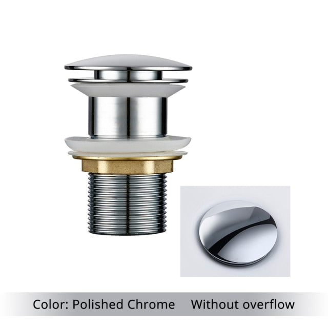 Skanto | Polished Brass Bathroom Sink Drain