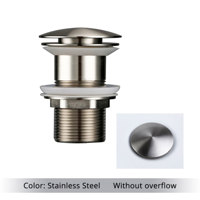 BowLift | Polished Brass Bathroom Sink Drains