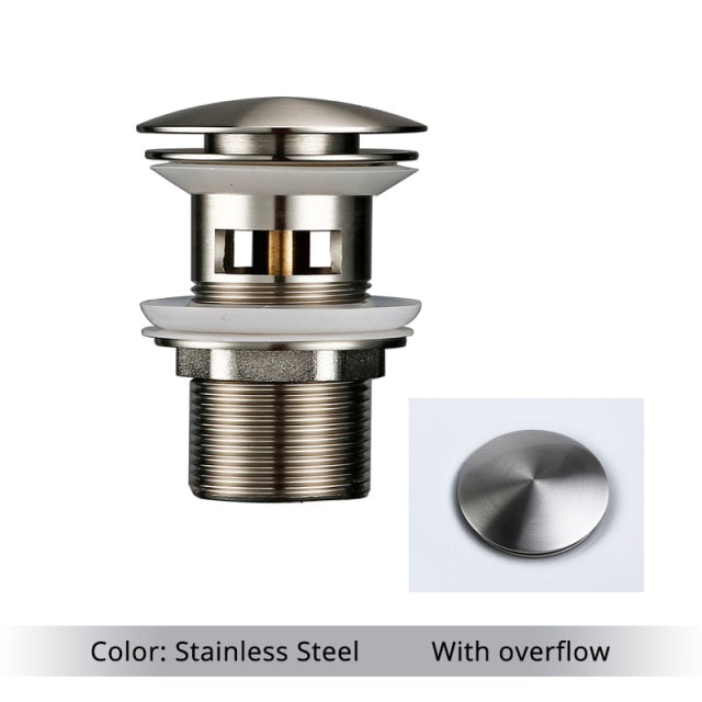 Skanto | Polished Brass Bathroom Sink Drain