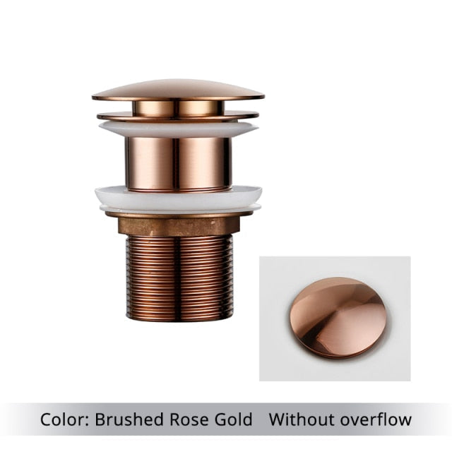 Skanto | Polished Brass Bathroom Sink Drain