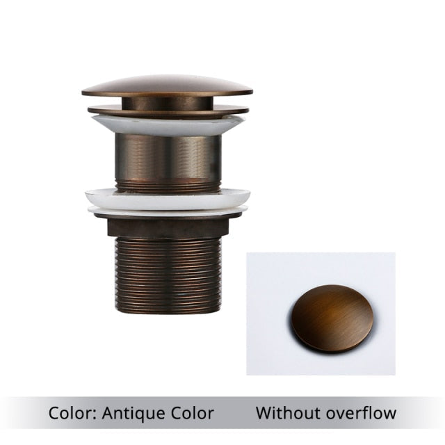 Skanto | Polished Brass Bathroom Sink Drain