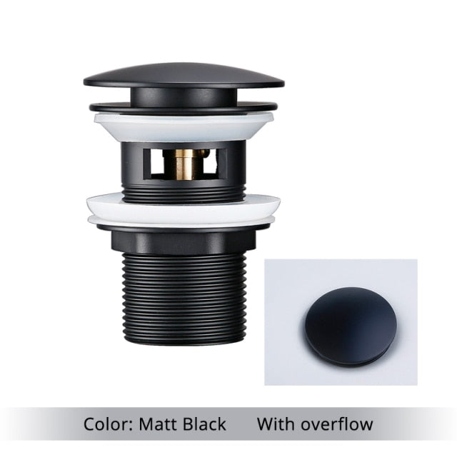 Skanto | Polished Brass Bathroom Sink Drain