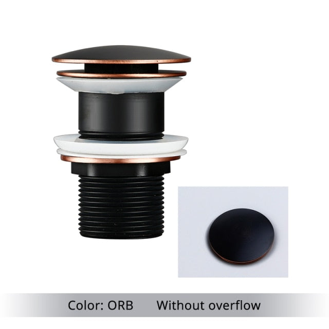 Skanto | Polished Brass Bathroom Sink Drain