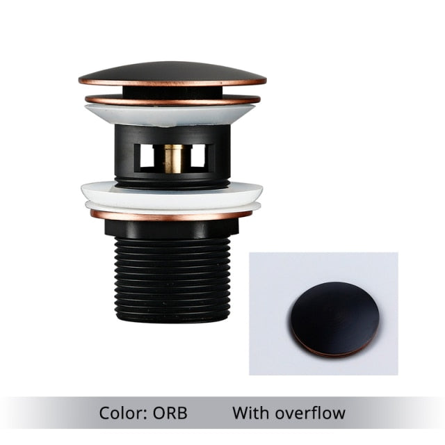 Skanto | Polished Brass Bathroom Sink Drain