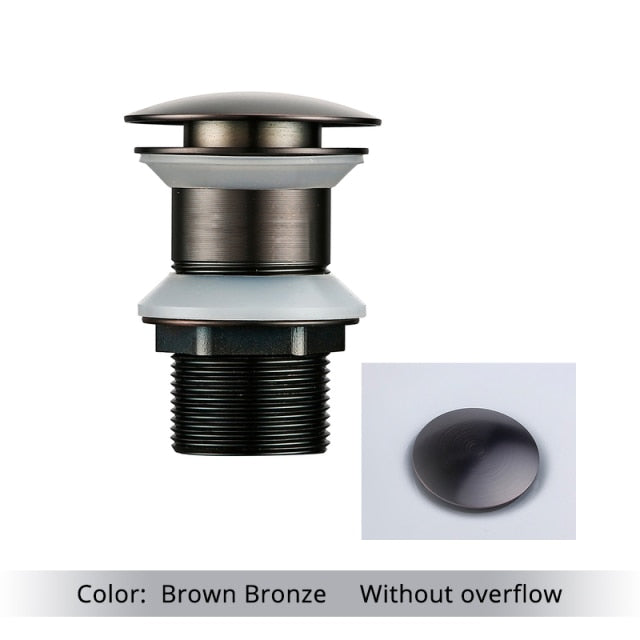BowLift | Polished Brass Bathroom Sink Drains