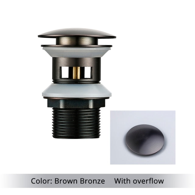 Skanto | Polished Brass Bathroom Sink Drain