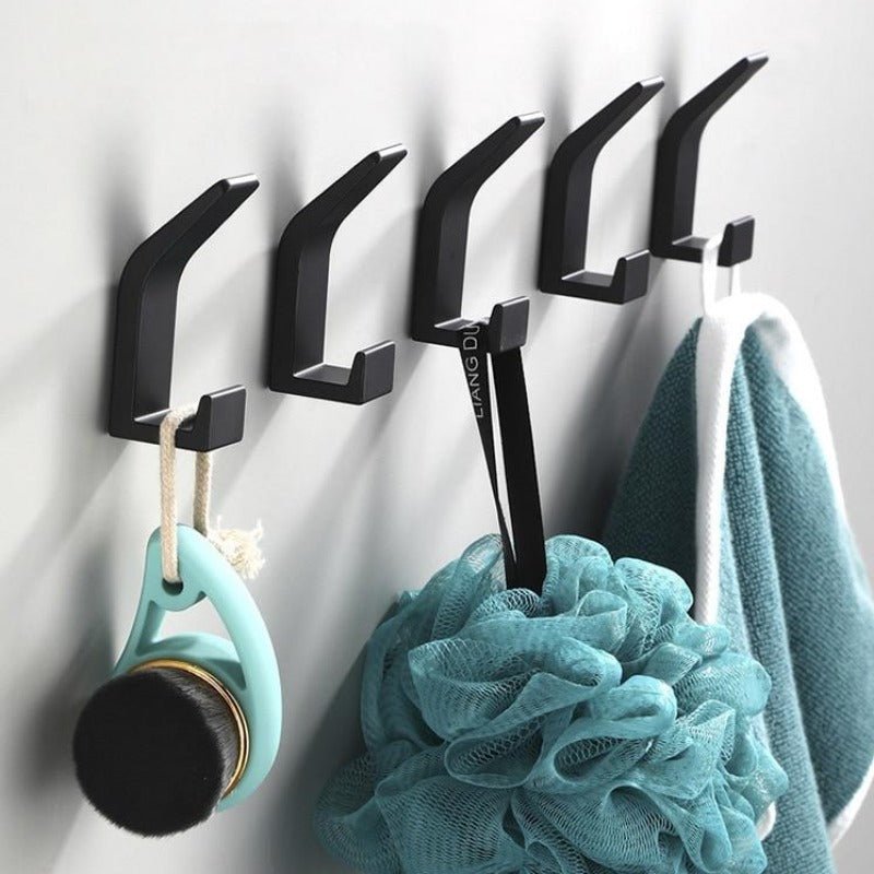 Kalsten | Aviro Aluminum Wall Hooks Black/White - Modern Decorative Coat Hooks
