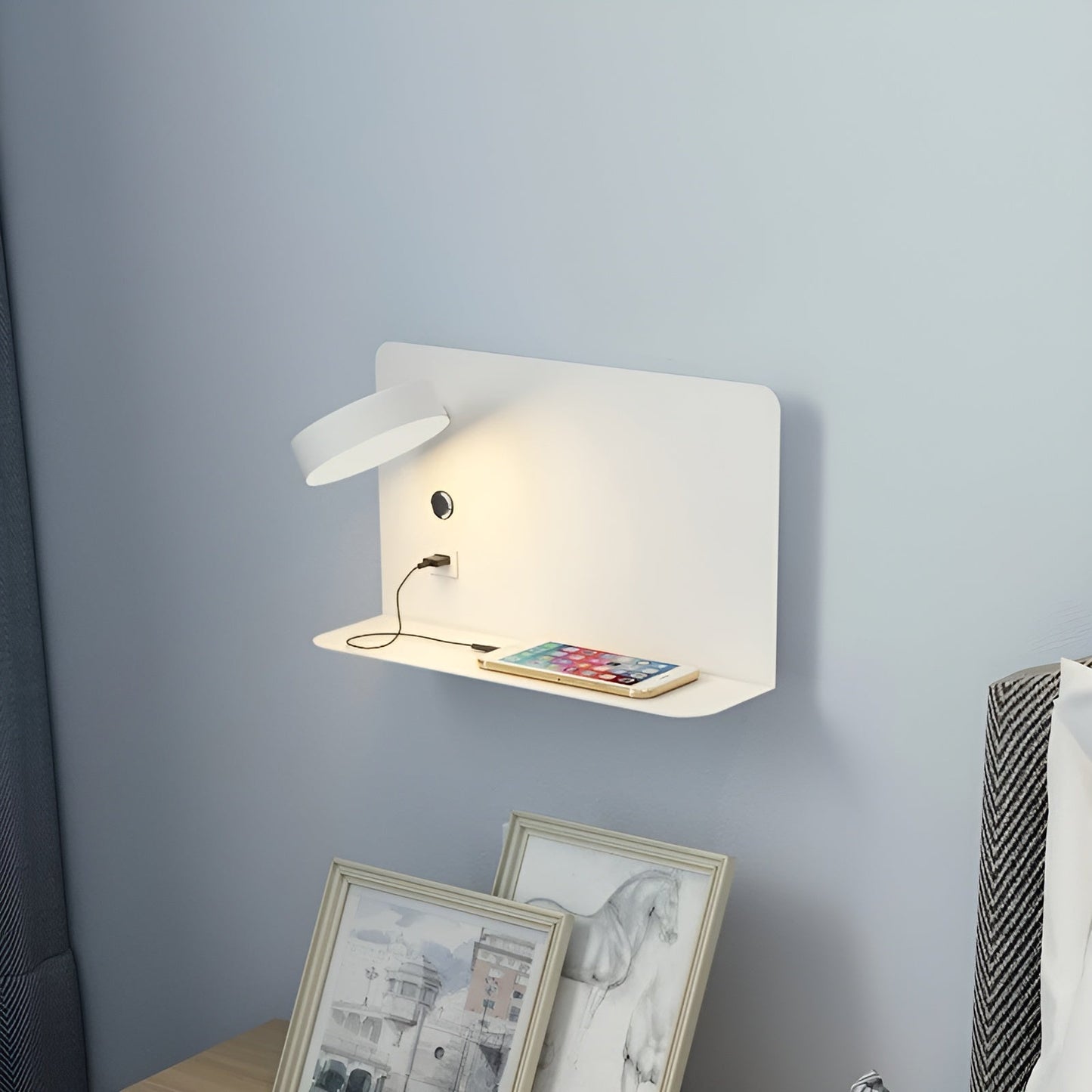 Skanto | Wall Lamp – Rechargeable Elegance with USB LED Lighting for a Luxurious Atmosphere
