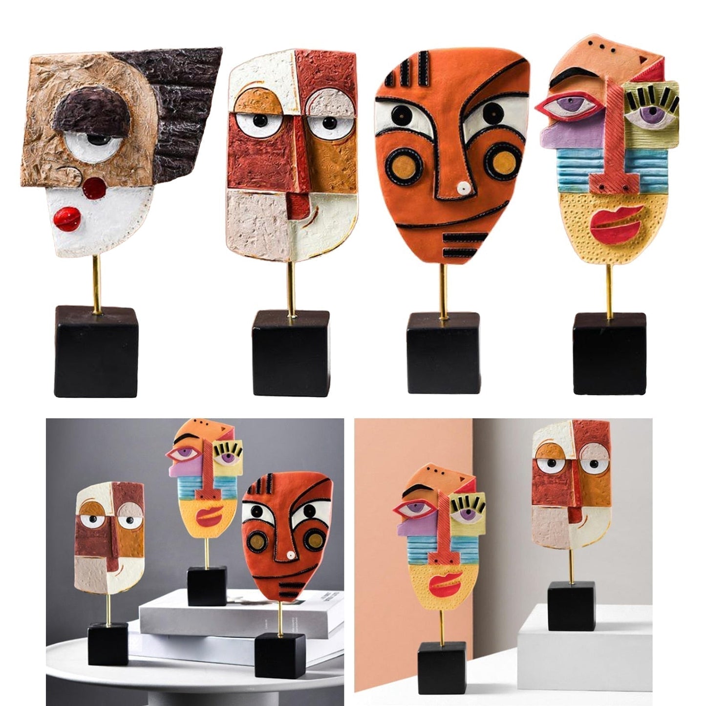 BowLift | Abstract Pop Art Face Home Sculpture