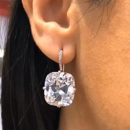 Skanto | Luxury White Cubic Zirconia Dangle Earrings Women