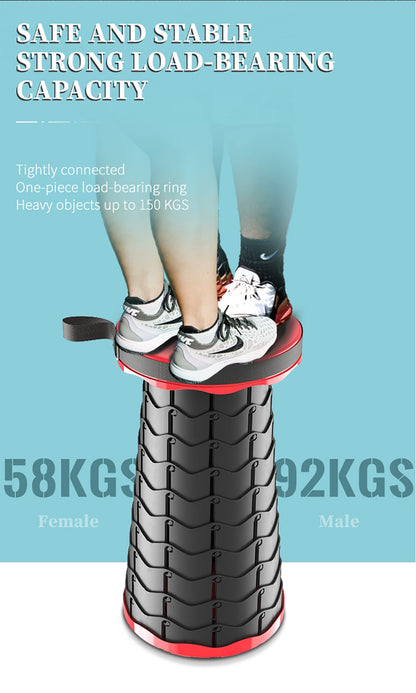 Foldable Retractable Travel Hiking Stool | Bowlift