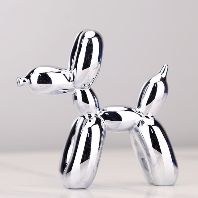 Nordic Resin Balloon Dog Figurines | Bowlift