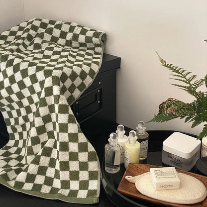 Colourful Checkerboard & Stripe Towels | Bowlift