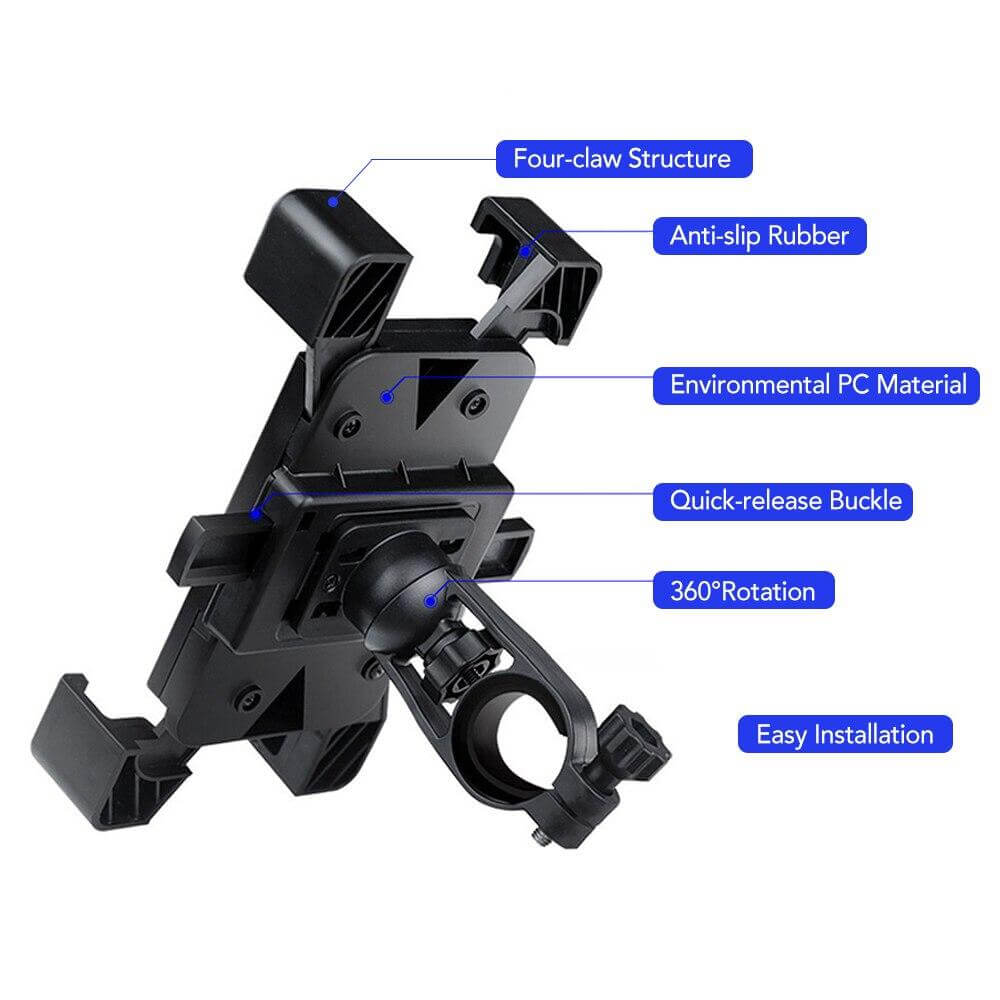 Adjustable 360 Automatic Bicycle Phone Holder | Karnz