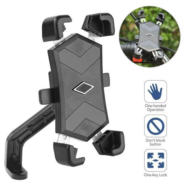 Adjustable 360 Automatic Bicycle Phone Holder | Karnz