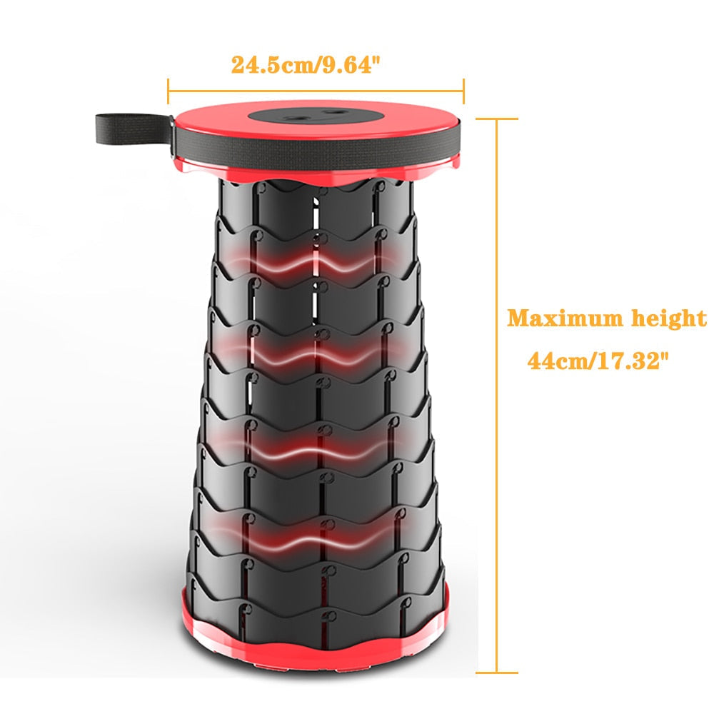 Foldable Retractable Travel Hiking Stool | Bowlift