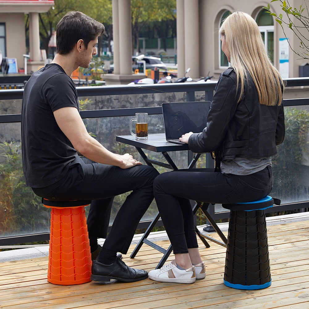 Foldable Retractable Travel Hiking Stool | Bowlift