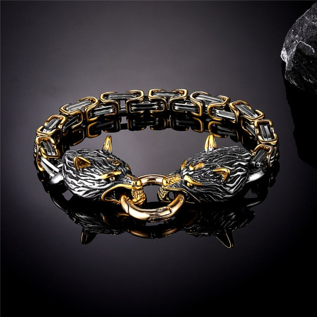 BowLift | Nordic Vikings Wolf Men Bracelet
