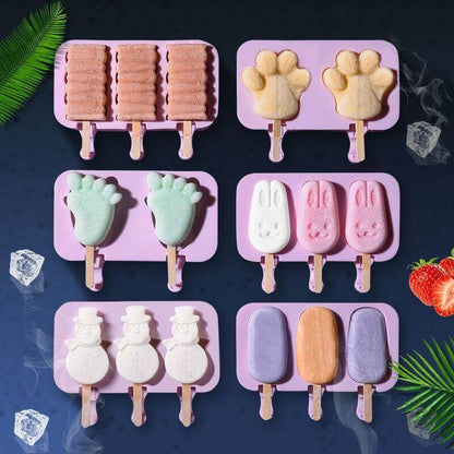BowLift | Silicone Cartoon Homemade Ice Cream Molds