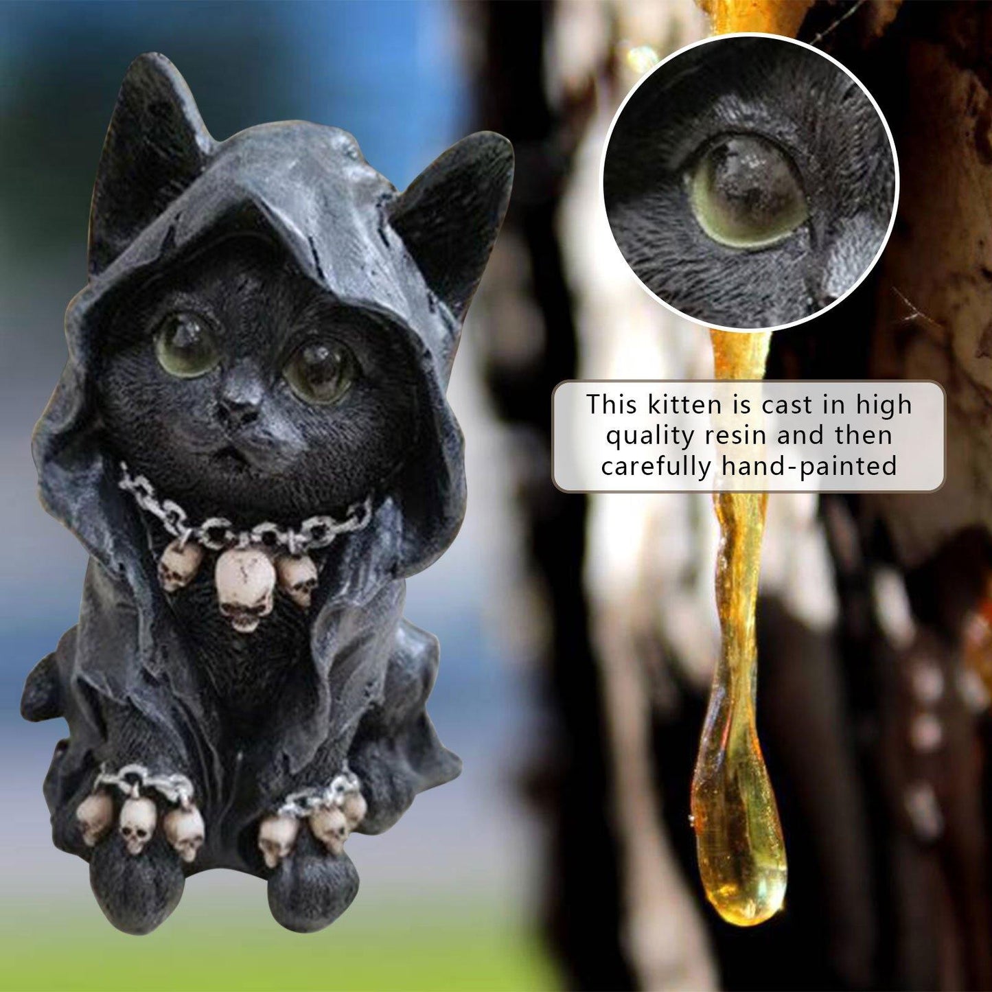 BowLift | Resin Black Cat Statue Decor
