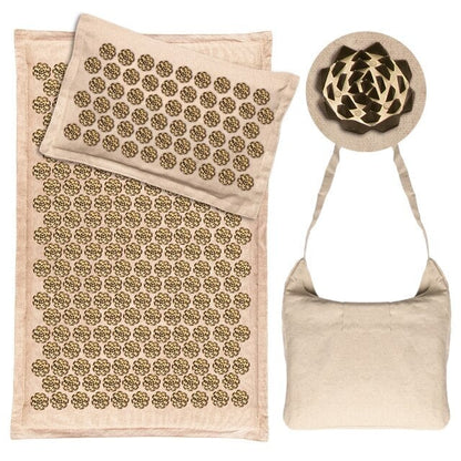 Skanto | Acupressure Mat with Pillow and 5500 Pressure Points – Florapress Relaxation Set