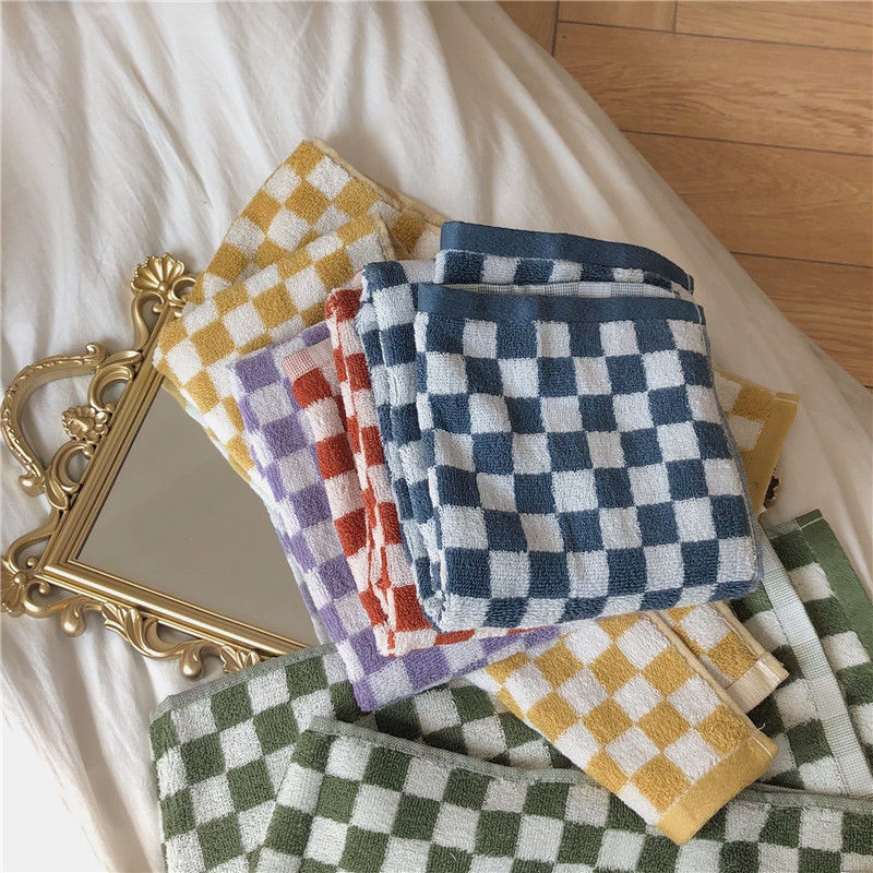 Colourful Checkerboard & Stripe Towels | Bowlift