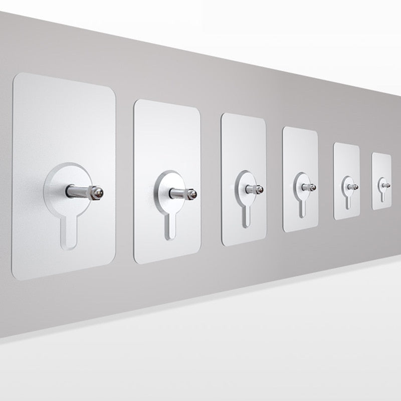 10 Pieces Heavy-Duty Punch-Free Transparent Adhesive Hooks