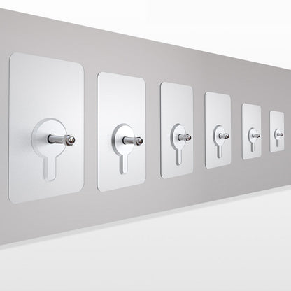 10 Pieces Heavy-Duty Punch-Free Transparent Adhesive Hooks