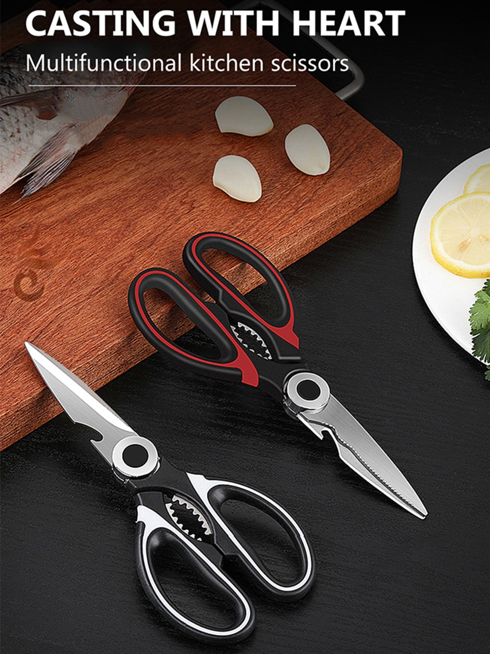 BowLift | Multipurpose Kitchen Scissor with Bottle Opener
