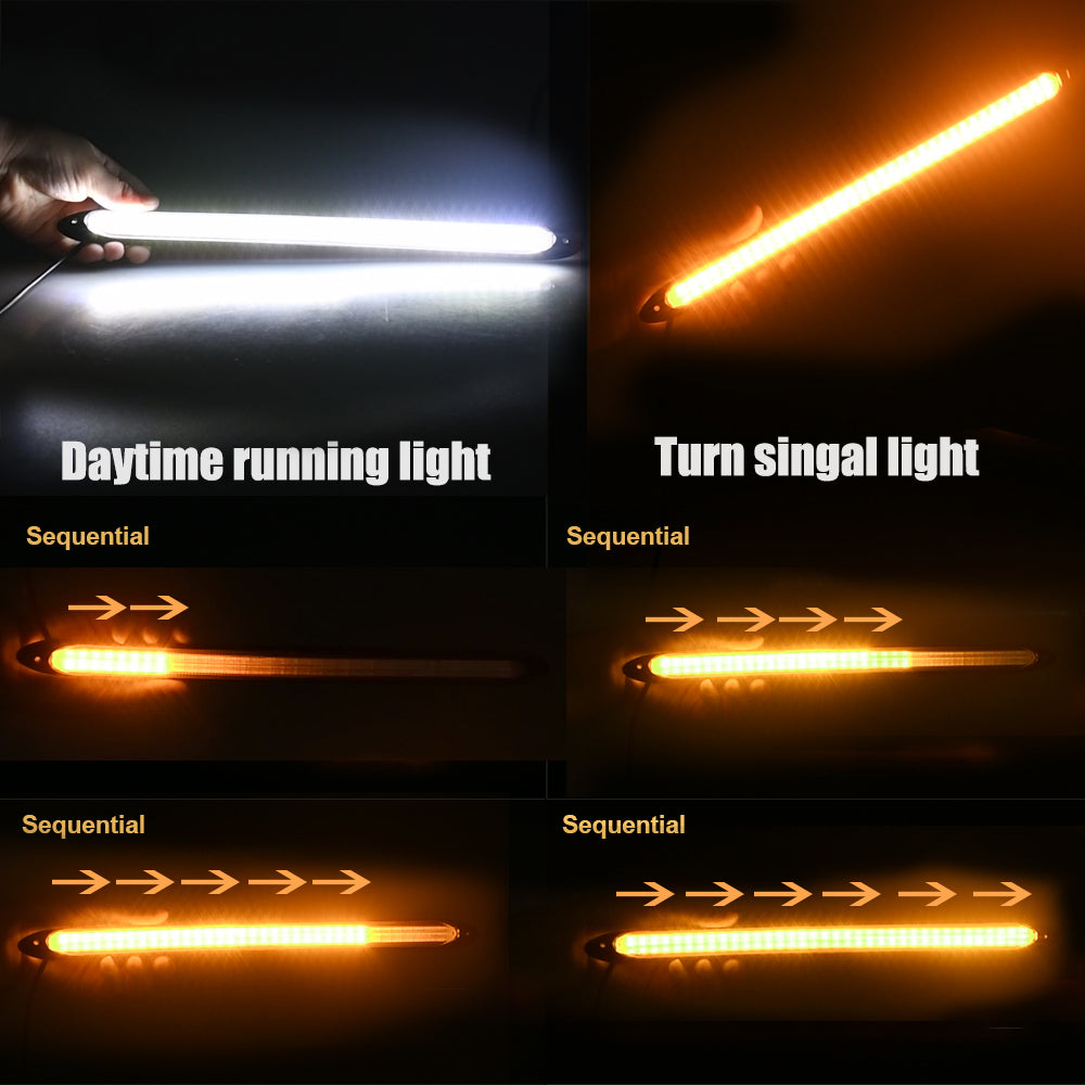 BowLift | 2Pcs Waterproof Car Turn Signal LED Light Strip