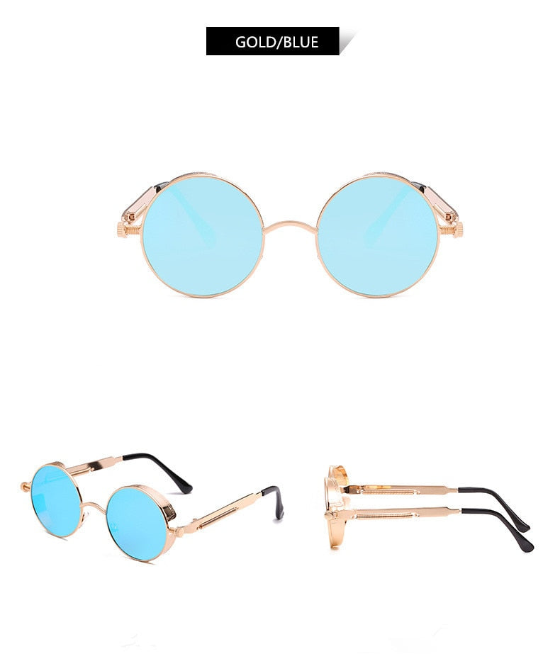 Creative Round Retro Metal Sunglasses | Karnz