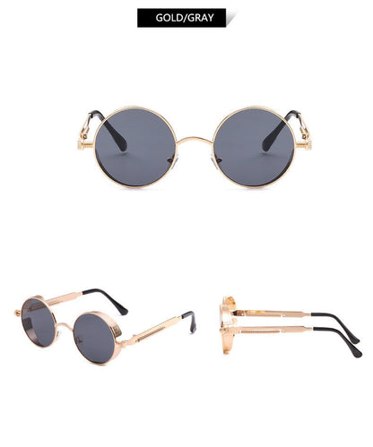 Creative Round Retro Metal Sunglasses | Karnz