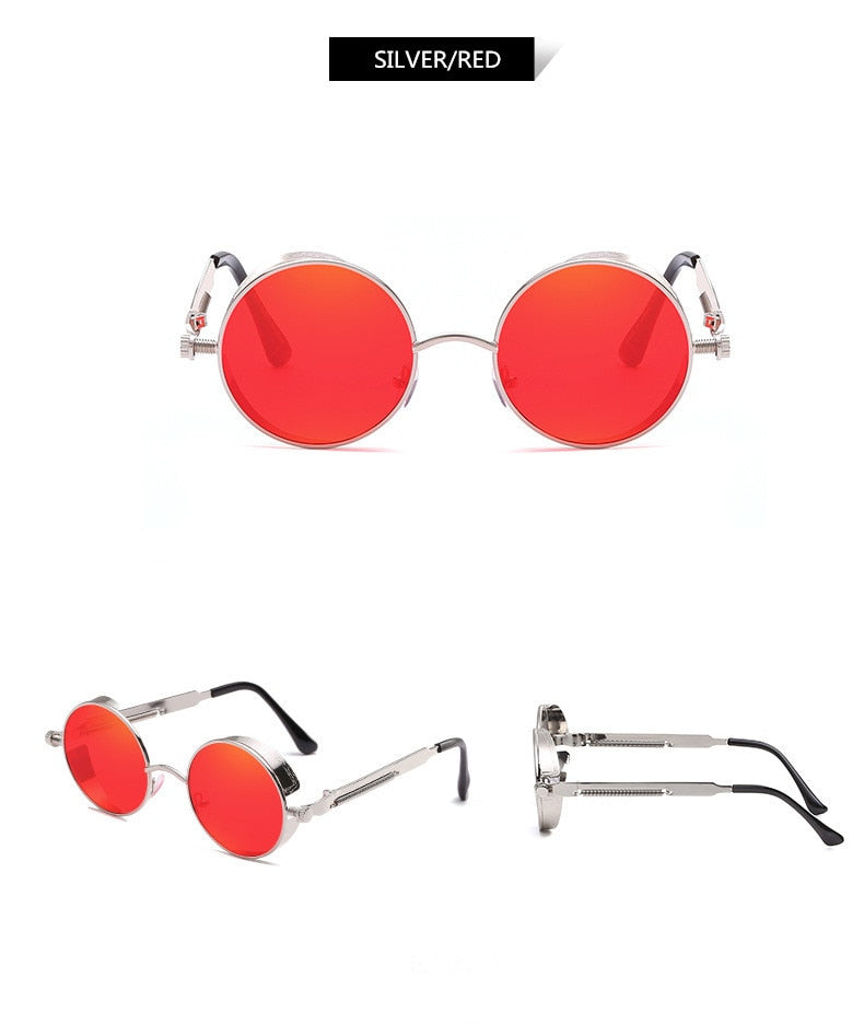 Creative Round Retro Metal Sunglasses | Karnz