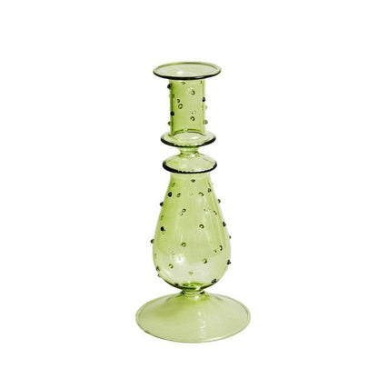 Skanto | GlowCharm Pastel Glass Candle Holder | Decorative Candle Holders | Elegant Table Decor