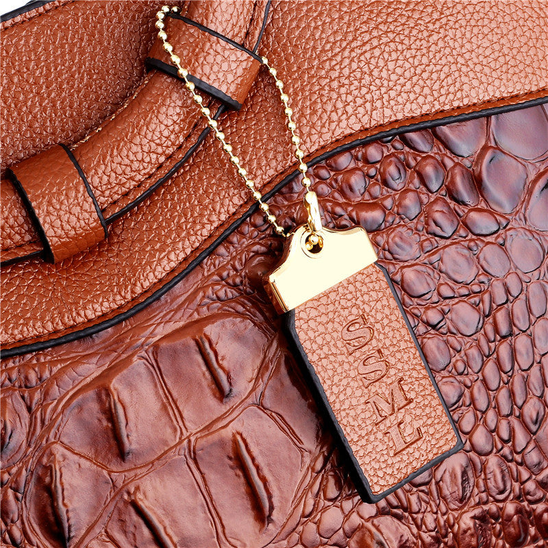 Skanto | Leather Crocodile Bag – with handmade details